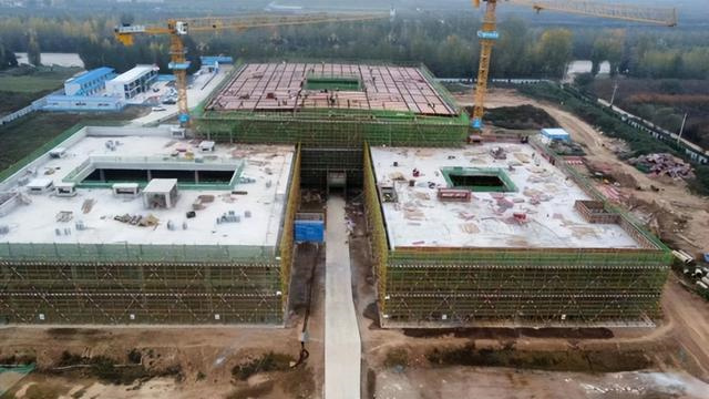 扶風縣博物館設計建筑面積7542平方米，主體結構進入封頂